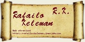 Rafailo Keleman vizit kartica